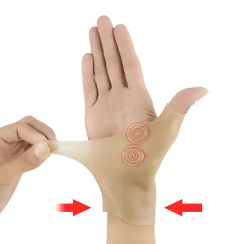 1шт Силиконовый гель Для терапии запястья Перчатки для поддержки большого пальца Перчатки для коррекции давления при артрите Перчатки для защиты от тендинита запястья Перчатки
