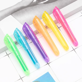 30 шт. Пластиковая одноголовая флуоресцентная ручка с маркировкой ключевых линий, граффити, ручкой для ручной маркировки счета