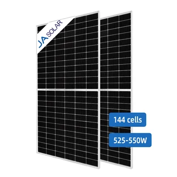 JA Solar 540W 545W 550W Perc Монокристаллические фотоэлектрические панели MBB с половинными ячейками Солнечные панели с фотоэлементами Солнечные панели