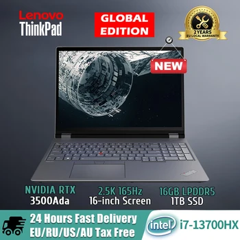 Lenovo 2023 ThinkPad P16 13-й процессор Intel Core i7-13700HX / 32G/ 1 ТБ SSD /Nvidia RTX 3500 Ada/ 2000 Ada/A1000 с 16-дюймовым экраном частотой 165 Гц 2,5 K
