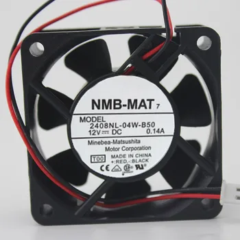 Для NMB-MAT 2408NL-04W-B50 DC 12V 0.14A 6 см 6020 60x60x20 мм 4400 об./мин. Вентилятор охлаждения с двойным шарикоподшипником