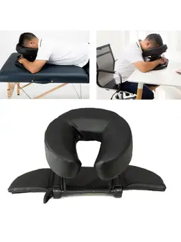Массажная кровать с подушкой для лица U-образная подушка массажная подушка для шеи регулируемая поддержка подушки для лица физиотерапевтический подголовник