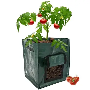 Мешки для выращивания растений, мешки для выращивания растений, Утолщенный Аэрационный контейнер с клапаном, садовые горшки, мешки для выращивания овощей, мешки для выращивания картофеля