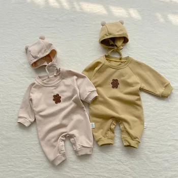 Модный комплект детской одежды 2023 Весна Для малышей Повседневный детский комбинезон для мальчиков и девочек Боди Одежда для новорожденных девочек и мальчиков Наряды