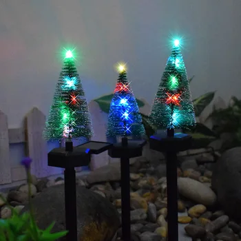 Солнечная Рождественская елка, Садовый фонарь на лужайке, одно перетаскивание, три наружных непромокаемых фестивальных фонаря во внутреннем дворе, украшающие светодиодные лампы