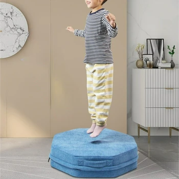 Формирующая фигуру в японском стиле, бесшумная восьмиугольная площадка для прыжков, бытовой батут для фитнеса, нескользящее дно, детские прыгающие площадки