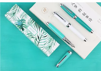 Металлический держатель ручки New Moon 3 Pen с красочной краской для выпечки Extra Fine Art Sharp Студенческий практичный персонаж Подарочная ручка для взрослых в коробке передач