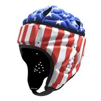 Шлем для регби, защита для лица, защитный шлем с флагом, футбольный шлем для женщин и мужчин