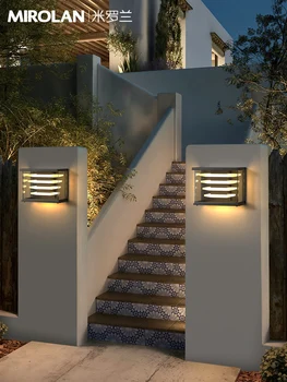 Современный и минималистичный наружный настенный светильник, настенный светильник для балкона, светильник для внутреннего двора виллы, водонепроницаемый светильник для входной двери