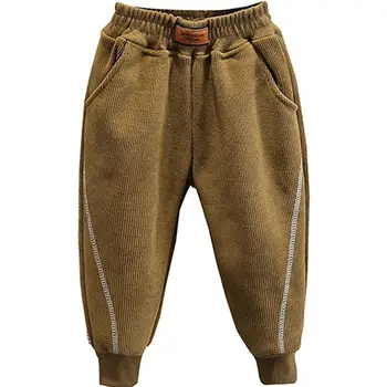 Свободные брюки для маленьких мальчиков и девочек, новые модные повседневные однотонные весенне-осенние детские штаны в корейском стиле на 2-10 лет