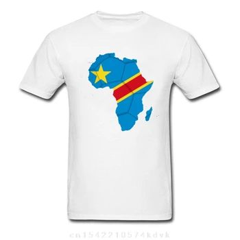 2018 Новый Африканский мяч, Флаг Демократической Республики Конго, Мужские топы и тройники, футболка из 100% хлопка, уникальный дизайн