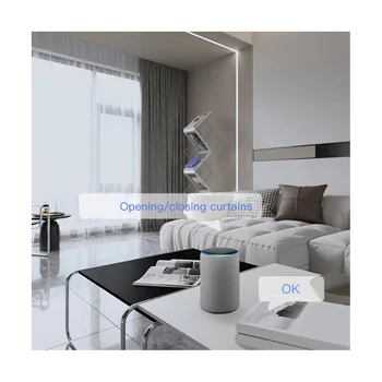 2ШТ Интеллектуальный автоматический открыватель штор Tuya Bluetooth Track, переключатель штор, пульт дистанционного управления роботом для Alexa Google Home