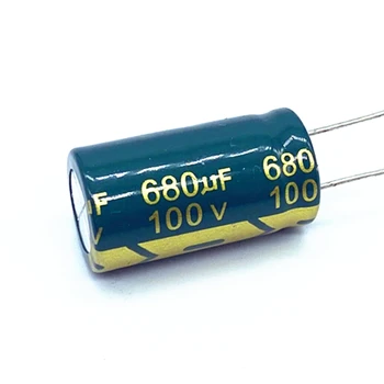 4 шт./лот высокочастотный низкоомный алюминиевый электролитический конденсатор 100 В 680 МКФ Размер 16*25 680 МКФ 20%