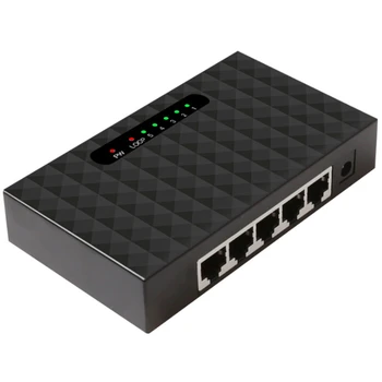 5-портовый Гигабитный коммутатор Сетевой коммутатор Ethernet Интеллектуальный сетевой коммутатор Vlan Концентратор локальной сети Полный или полудуплексный обмен