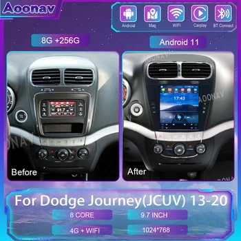 8 + 256G 12,3-дюймовый Автомобильный радиоприемник Android 11 для Dodge Journey (JCUV) 2013-2020 Стерео 4G Carplay Мультимедийный видеоплеер GPS Navi