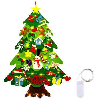 Artificiales Para Рождественская елка из фетра, подарки на стену, детские поделки для детей