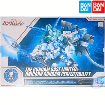 Bandai Gundam 58855 SD Q Версия BB Warrior NT Perfect Unicorn Base Venue Лимитированная Оригинальная Модель Головоломки Игрушки Коллекционные Подарки