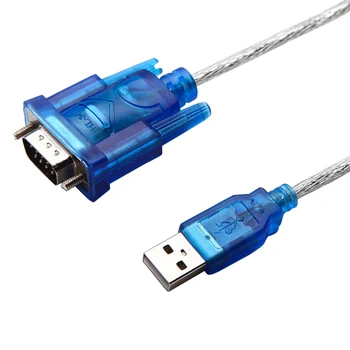 COM-порт USB к RS232 последовательный 9-контактный кабель-адаптер DB9 конвертер 75 см Кабель-конвертер синий для Win 7