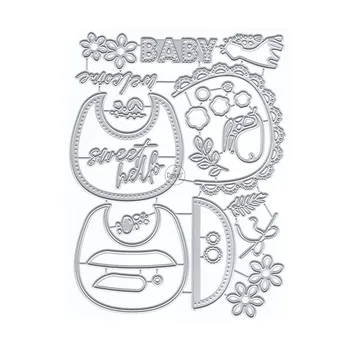 DzIxY Baby Supplies Штампы для Резки Металла для Изготовления Открыток Наборы Штампов для Тиснения Бумаги Альбомные Поделки 2023 Новые Шаблоны Трафареты