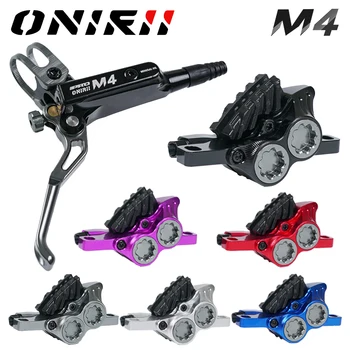 ONIRII M4 4-Поршневой Гидравлический Дисковый Тормоз Велосипедный Тормоз MTB AM HD 820/1450 мм Минеральное Масло AM Горный Зажим Тормоза CNC Tech Parts