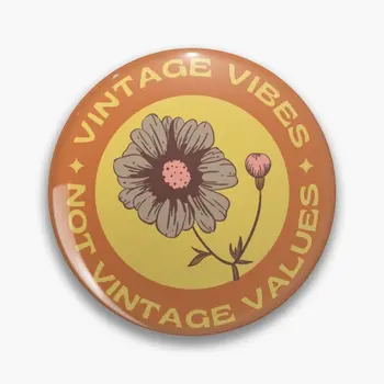 Vintage Vibes Not Values Булавка с мягкой кнопкой, милый значок в виде женской шляпы, Мультяшная брошь, Декор, ювелирные изделия, модный подарок для любителей металла, Забавный
