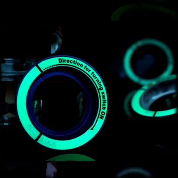 Автомобильный Стайлинг,Светящееся кольцо для замочной скважины зажигания автомобиля, декоративная Крышка для Ford Focus 2 3 4 2005-2017 Для Focus ST RS, автоаксессуары
