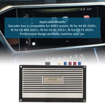 Беспроводной Комплект Дооснащения Carplay Decoder 360 Панорамный WiFi 4G Функция Рулевого Колеса Carplay Decoder Box для Audi A3 A4 Q3 Q5 MIB