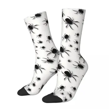 Винтажные мужские носки-пауки унисекс в стиле Харадзюку с бесшовным принтом Crazy Crew В подарок