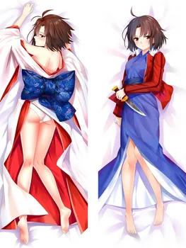 Дакимакура Аниме Реги Шики (Kara no Kyoukai) Наволочка с двусторонним принтом, облегающая тело, Наволочка для кровати, прямая поставка