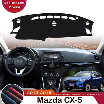 Для Mazda CX-5 CX5 CX 5 2013-2016 Автомобильный Коврик Для Приборной панели Коврик Ковер Анти-УФ Противоскользящий Автомобильный Чехол Кожаный Защитный
