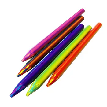 для творческих заправок радужных карандашей 5,6 мм 3-в-1 Цветные карандашные грифели художника для рисования эскизов, растушевки, раскрашивания, 5 шт.