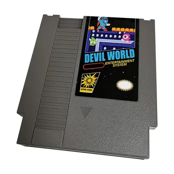 Игровой картридж Devil World с 72 контактами для 8 разрядных игровых консолей NES NTSC и PAl