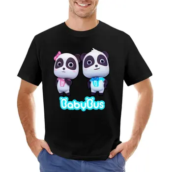 Кики и Миумиу Панда, Футболка для одежды BabyBus, быстросохнущая футболка, однотонная футболка, мужские футболки с графическим рисунком, большие и высокие