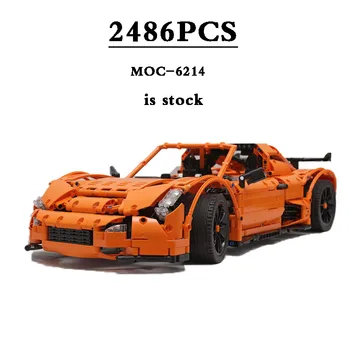 Классическая гоночная серия суперкаров MOC-6214 Scorpion CK-R, строительные блоки для автомобилей, игрушки 2486 Рождественские подарки, подарки на День рождения своими руками