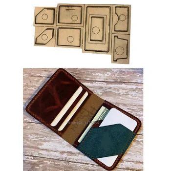 Кожевенный штамповщик с японским стальным лезвием, Кожаный двойной держатель для карт, ручной нож, форма для изготовления деревянных штампов Leathercraft
