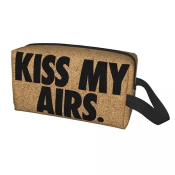 Косметичка Kiss My Airs для женщин, Органайзер для косметики, Милые сумки для хранения туалетных принадлежностей
