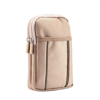Многофункциональный кошелек, чехол для телефона, сумка с зажимом для ремня, чехол с держателем, высококачественная поясная сумка, спортивная сумка для телефона на открытом воздухе, 2 застежки-молнии