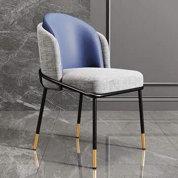 Мобильные стулья для столовой Accent Outdoor Gold Для спальни, металлический роскошный современный обеденный стул, роскошная пляжная мебель для кафе-Sandalyeler