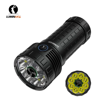 Мощный светодиодный фонарик LUMINTOP Mach 8 * XHP50.2 светодиода, максимальная дальность луча 26000 люмен, 520 м, фонарик, перезаряжаемый фонарь USB-C