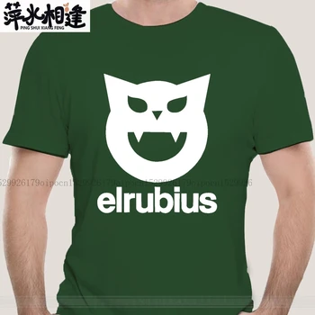 Мужская белая футболка с коротким рукавом и круглым вырезом Elrubius Logo El Rubius Rude С круглым вырезом, черно-белая футболка в мужском стиле