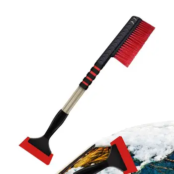 Набор автомобильных щеток для уборки снега и льда, Прочный Металлический Инструмент для удаления снега в автомобиле, Многофункциональные Инструменты для уборки снега с вращающейся щетинной головкой