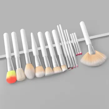Набор Кистей для макияжа 15шт Профессиональная Пудра Тени для век Набор Кистей для Консилера Rainbow Косметические Инструменты