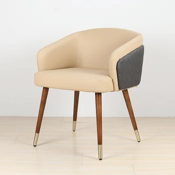 Напольные кресла для гостиной С деревянной спинкой Скандинавские Индивидуальные Стулья для столовой Дизайнерский Салон Silla Comedor Мебель для дома MQ50CY