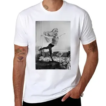 Новая Эди Седжвик - черно-белая винтажная футболка для фотосъемки 60-х, блузка, короткая футболка, мужские футболки с графическим рисунком