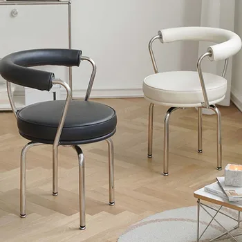 Офисное кресло в скандинавском стиле, поясничная поддержка, эргономичный дизайн, кресла из ротанга для гостиной, мебель для гостиной