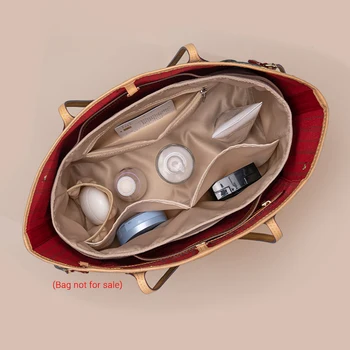 Плюшевый органайзер для кошелька, вкладыш с ручкой, подходит для внутренней формы сумки Neverfull