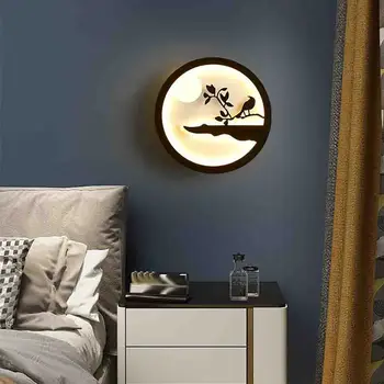 Простой современный акриловый настенный светильник Nordic прикроватная лампа для спальни, гостиничный кабинет, гостиничный настенный светильник