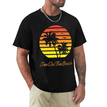 Секс на пляже - футболка с тропическим закатом, футболки для любителей спорта, быстросохнущая футболка, мужские футболки с длинным рукавом