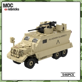 Серия военных автомобилей Ирак M818 Грузовик-пулемет MOC Строительный блок Коллекция моделей DIY Эксперты по сборке кирпичей высокой сложности Игрушки в подарок