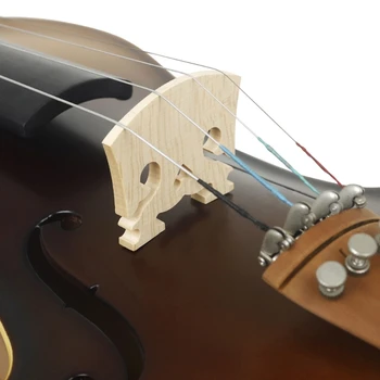 Скрипичные партии Скрипичный бридж Размер 4/4 Скрипичные струнные бриджи Аксессуар для скрипичного музыкального инструмента Скрипичный бридж из кленового дерева 24BD